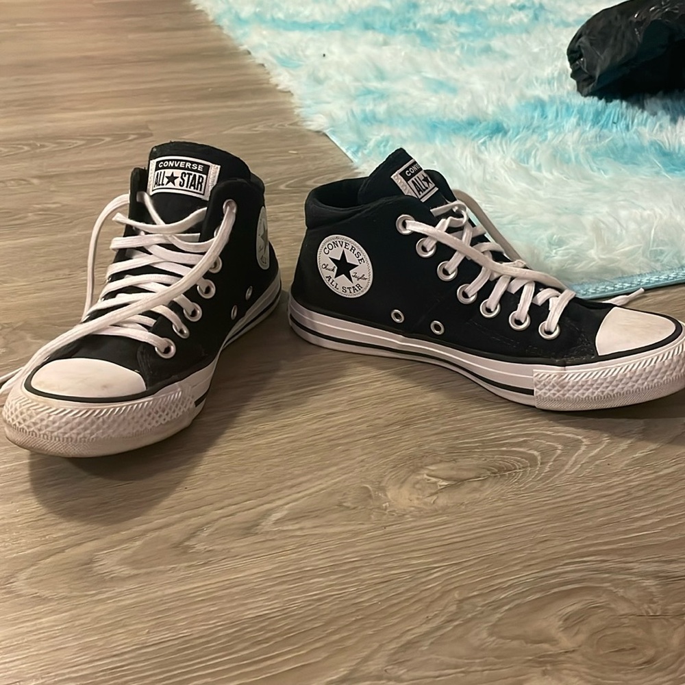 Mid-top converse shoes